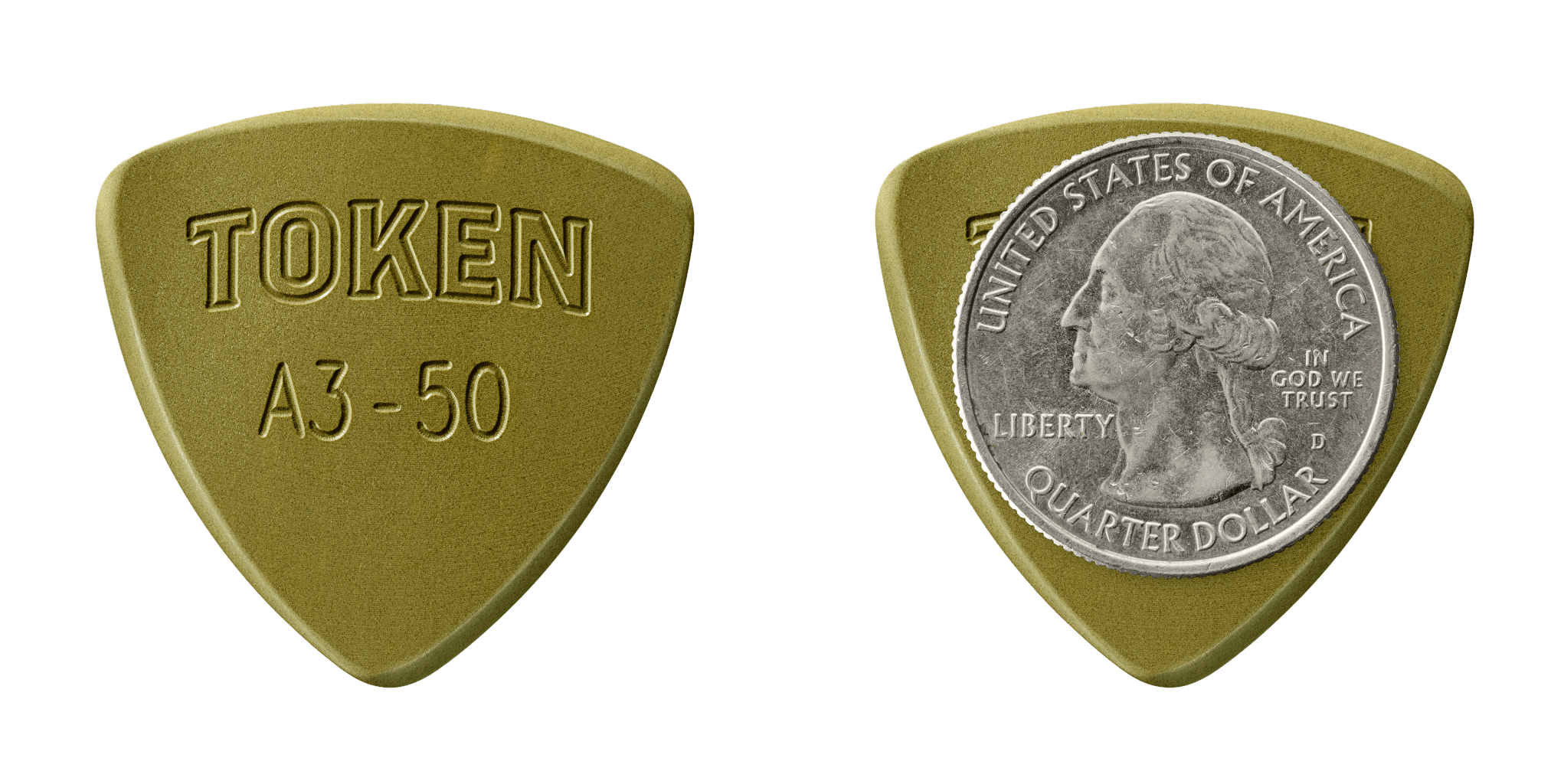 Large Triangle Guitar Picks | Bluegrass & Flatpicking | Token