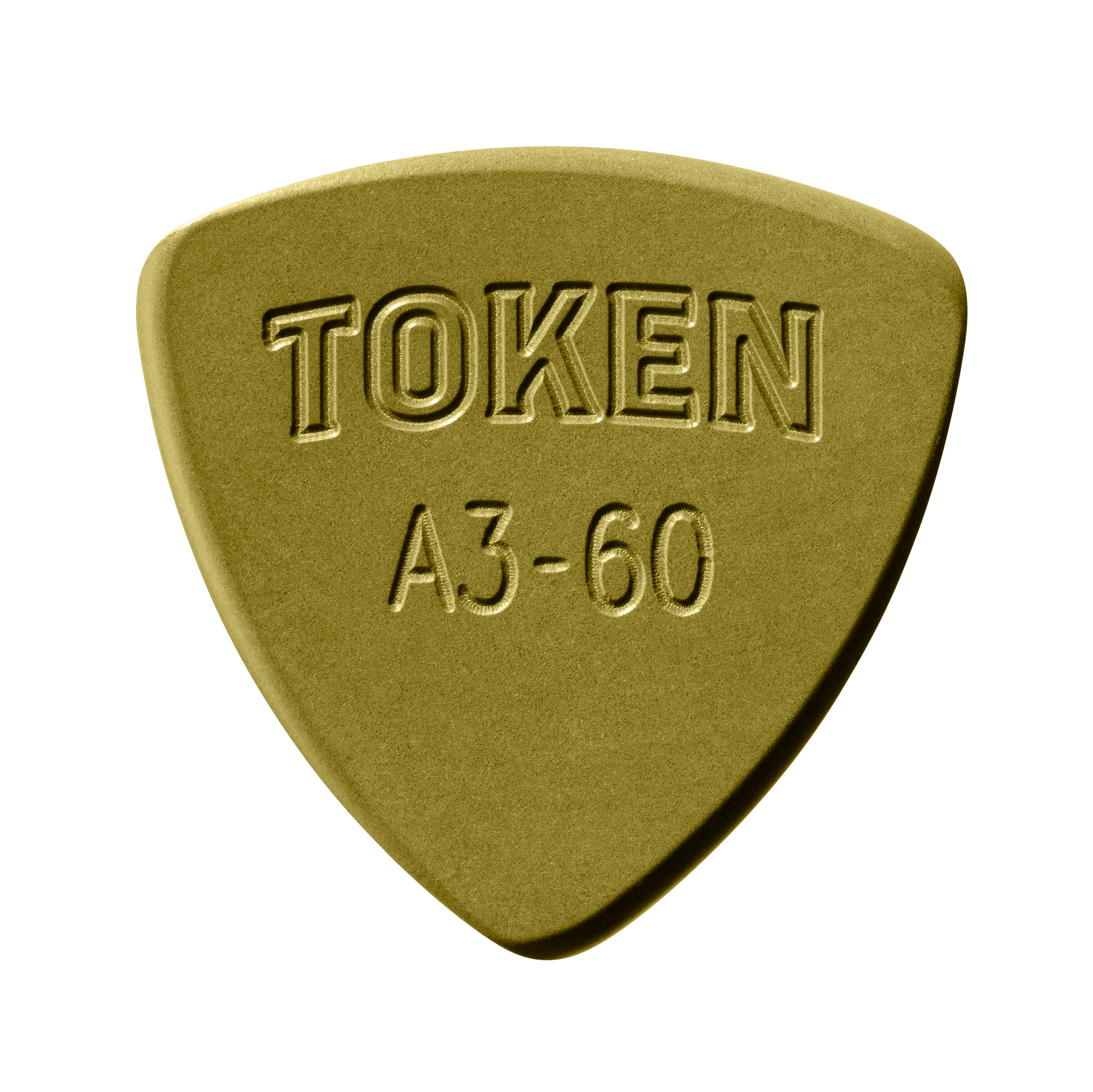 Token A3-60 Guitar Pick - Green Torlon (PAI), 1.5mm