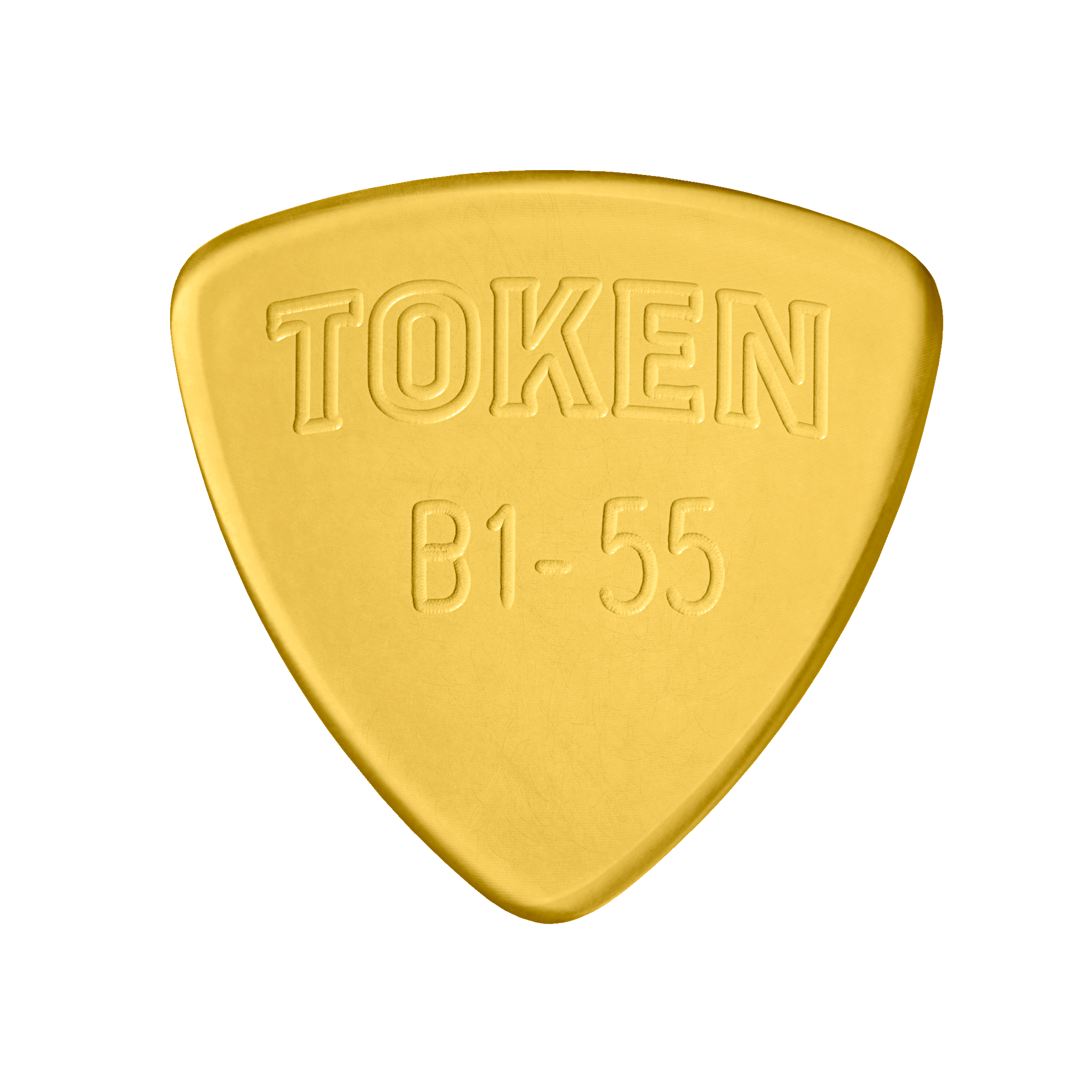 Token B1-55 Guitar Pick - Amber Ultem (PEI), 1.4mm